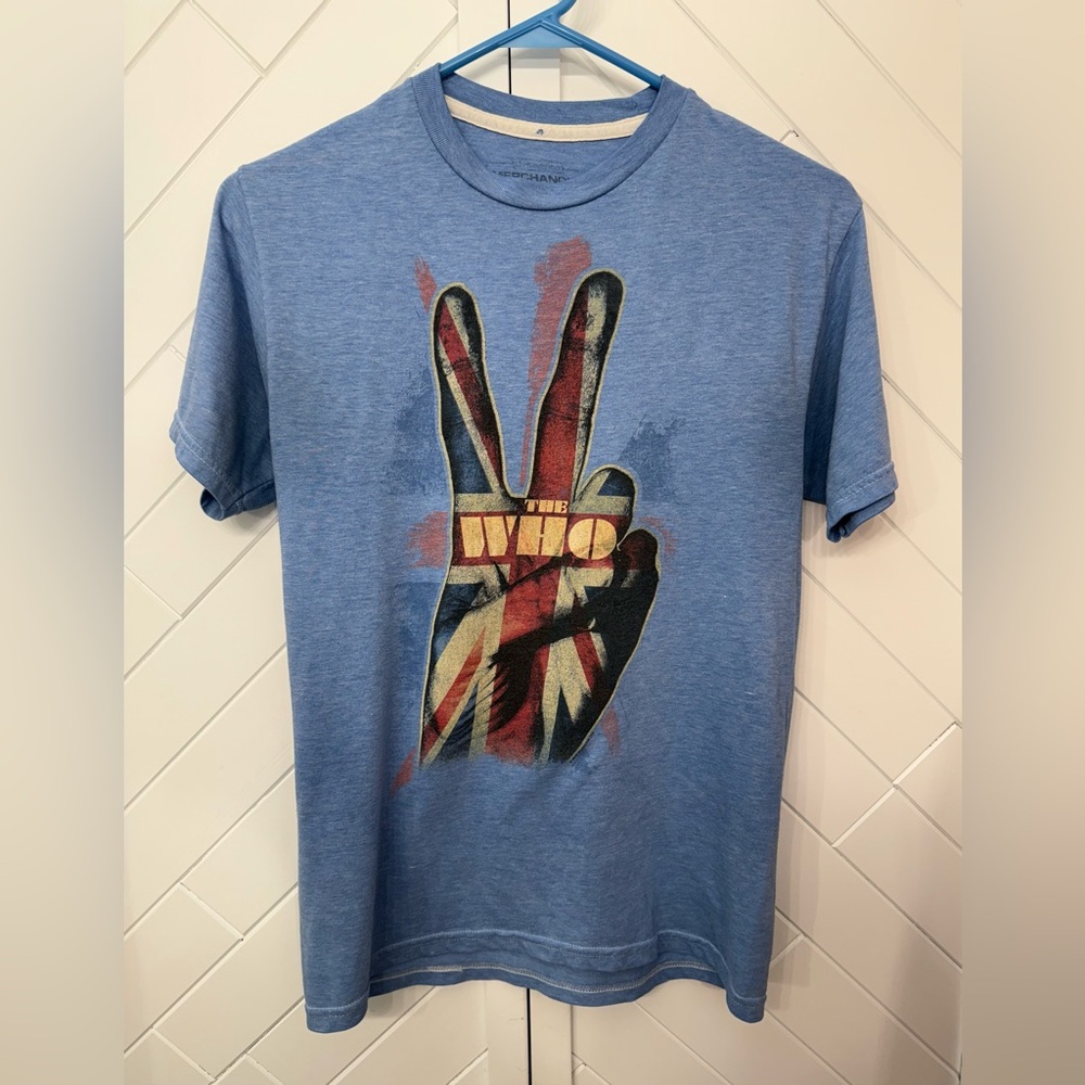 THE WHO Rock T shirt, Live Nation Merchandise UK FLAG, Small